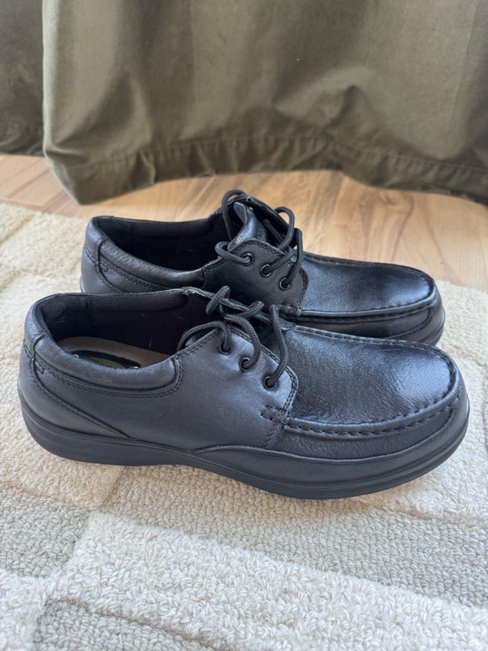 Florsheim Work FS201 Slip Resistant Safety Shoes Mens 11.5EEE Leather Black
